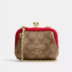 Coach Nora Kisslock Card Case